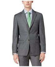 Calvin Klein Mens Slim fit Suit Jacket Blazer 36 R Charcoal Grey Stretch Wool