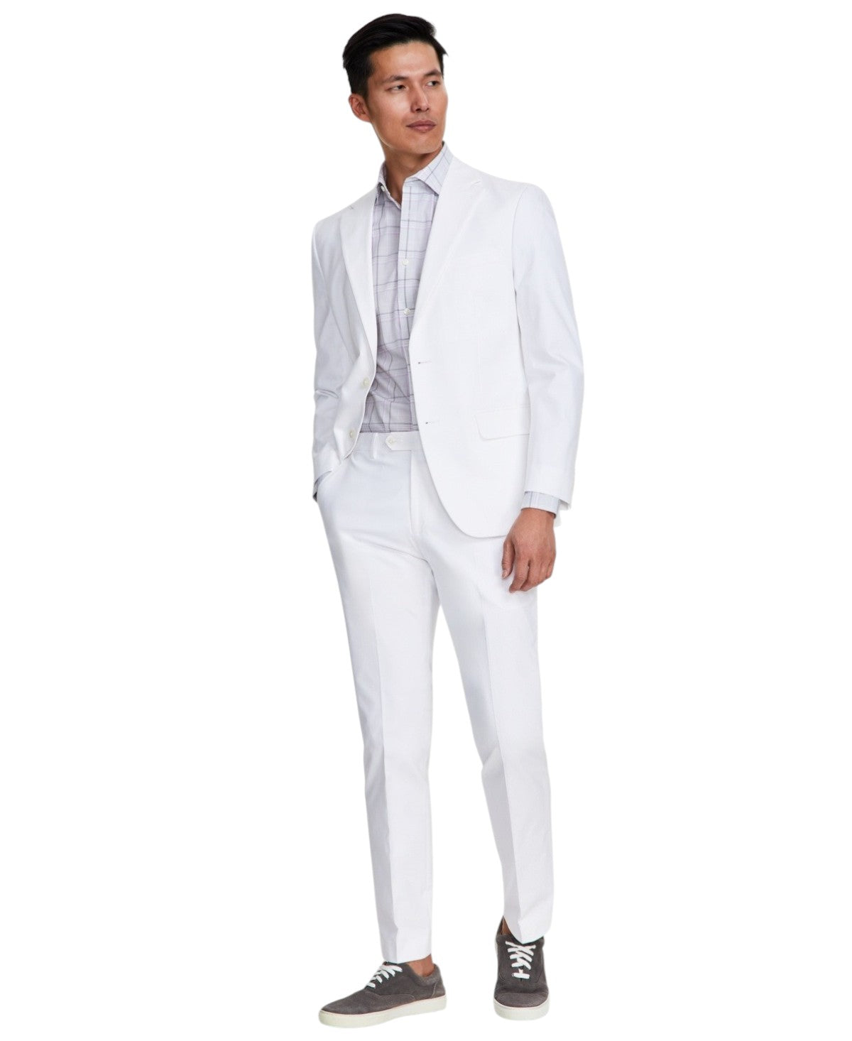 Tommy Hilfiger Mens Modern fit Suit Jacket Blazer 38 R White Solid Stretch