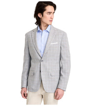 Tommy Hilfiger Mens Modern fit Sport Coat Blazer 41 R Light Grey Plaid Stretch