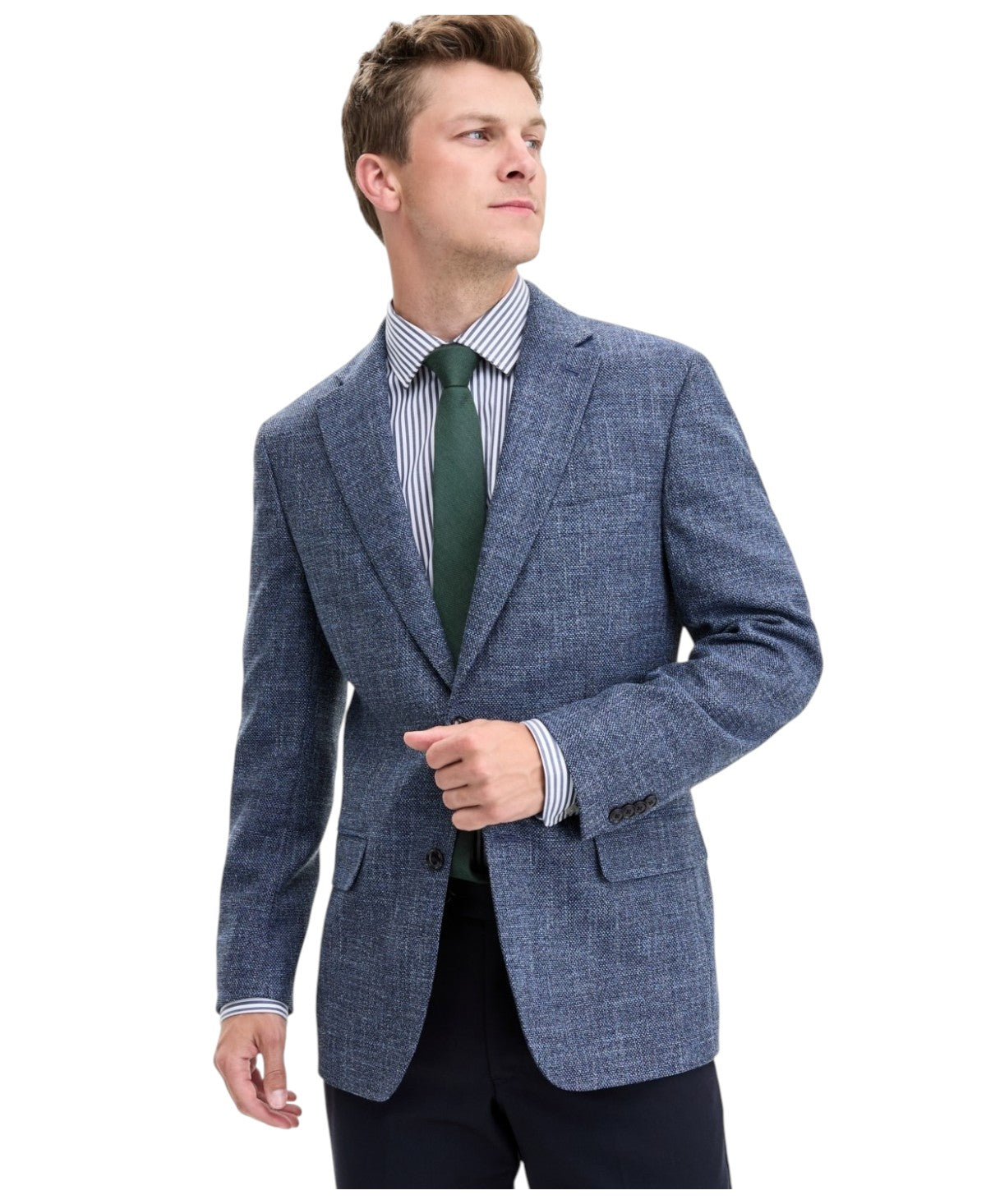 Tommy Hilfiger Mens Modern fit Sport Coat Blazer 42 R Denim Blue Check