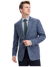 Tommy Hilfiger Mens Modern fit Sport Coat Blazer 46 R Blue Plaid Stretch