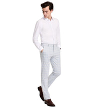 Tommy Hilfiger Mens Modern fit Dress Pants 38 / 34 Light Grey Plaid