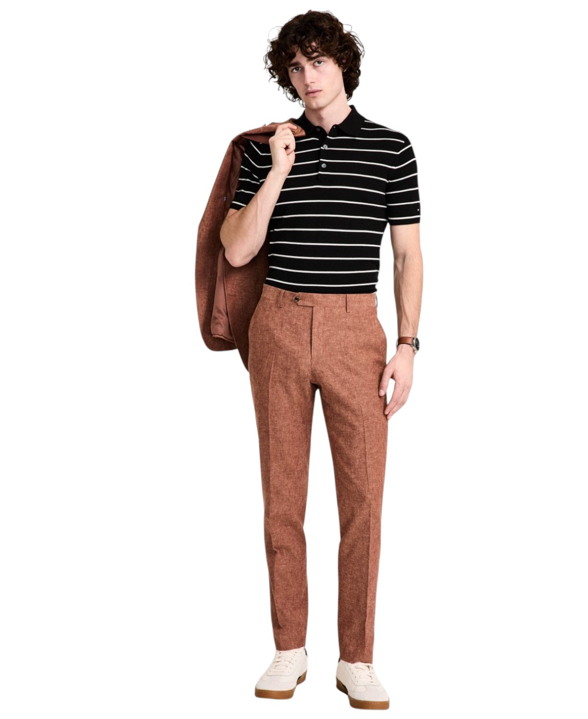 Tommy Hilfiger Mens Modern fit Dress Pants 32 / 32 Brown Solid