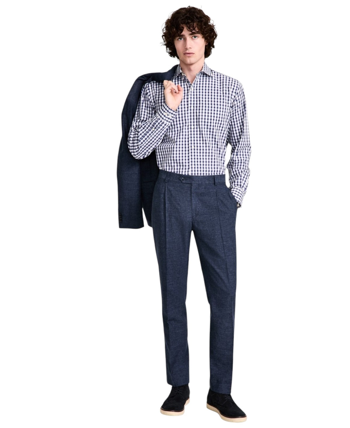 Tommy Hilfiger Mens Modern fit Dress Pants 32 / 32 Denim Blue Solid