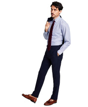 Brooks Brothers Mens Classic fit Wool Dress Pants 36 / 30 Navy Blue Stretch