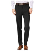 Kenneth Cole Mens Modern fit Dress Pants 36 / 34 Black Check Stretch