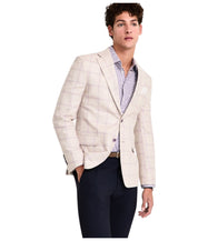 Tallia Mens Slim fit Sport Coat Blazer 40 R Beige Solid