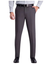 Haggar Mens Slim fit Dress Pants 36 / 29 Charcoal Grey Solid Stretch