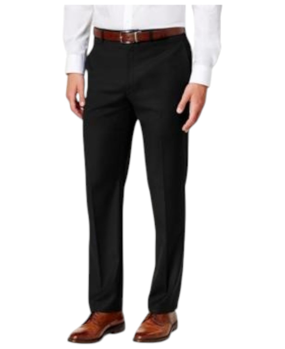 Lauren Ralph Lauren Mens Classic fit Dress Pants 42 / 32 Black Solid Stretch