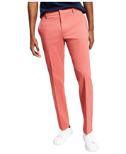 Tommy Hilfiger Mens Modern fit Dress Pants 38 / 30 Light Red Solid Stretch