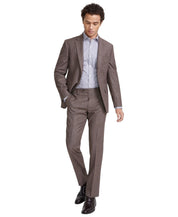 Tommy Hilfiger Mens Modern fit Dress Pants 42 / 30 Brown Plaid Stretch Wool