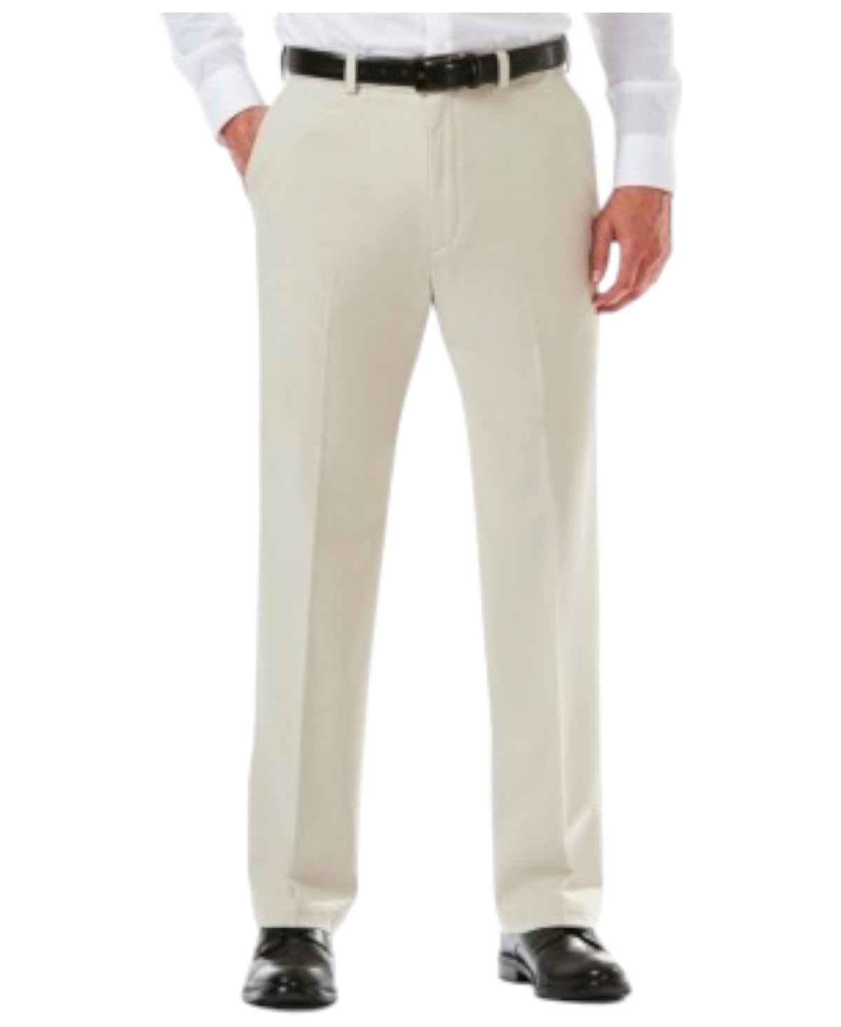 Haggar Mens Classic fit Dress Pants 36 / 29 Beige Solid