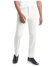 Kenneth Cole Mens Slim fit Dress Pants 32 / 32 Beige Solid Stretch