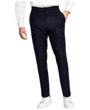 Alfani Mens Slim fit Dress Pants 34 / 32 Navy Blue Argyle Diamond