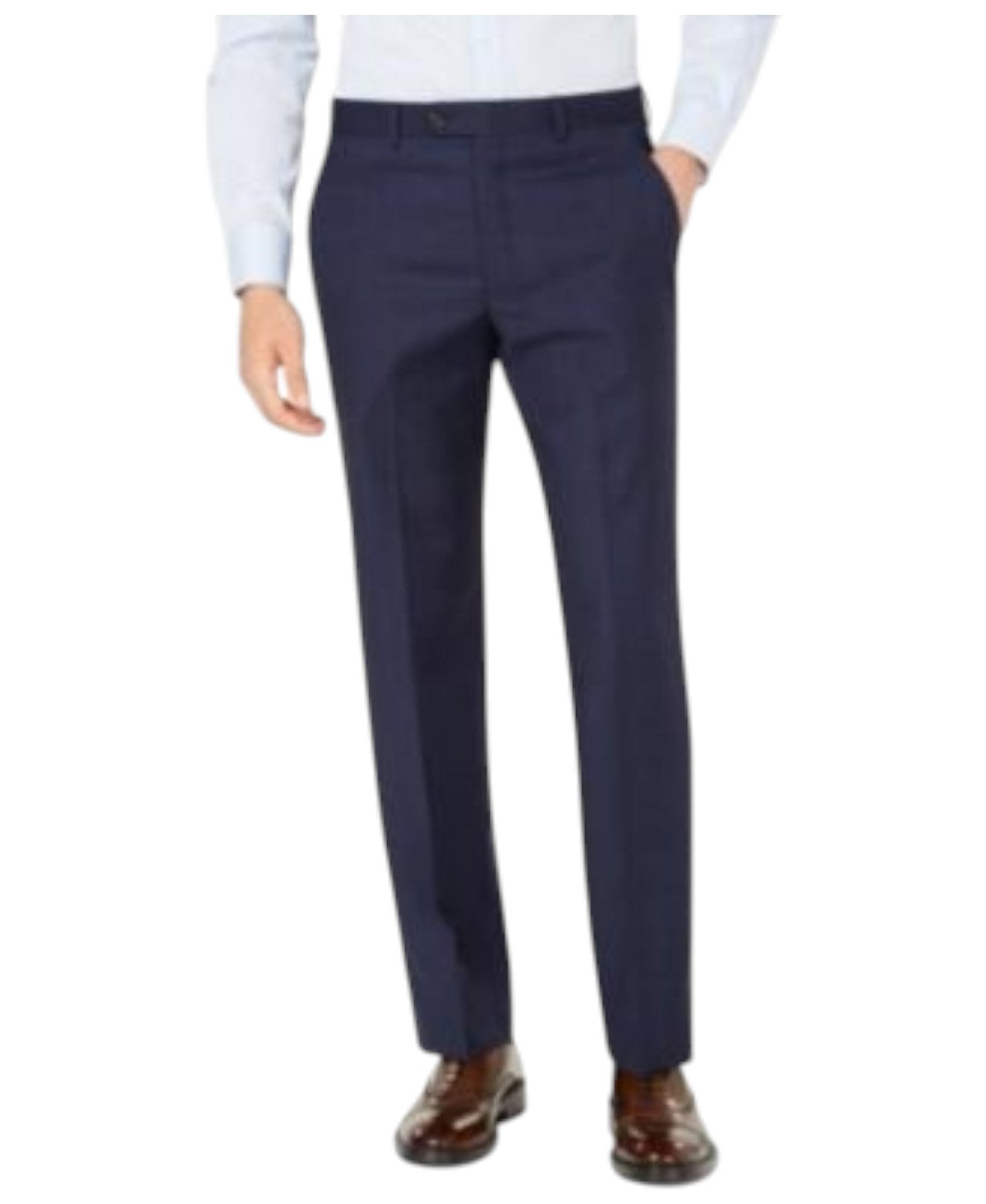 Lauren Ralph Lauren Mens Classic fit Dress Pants 38 / 32 Navy Blue Plaid Stretch