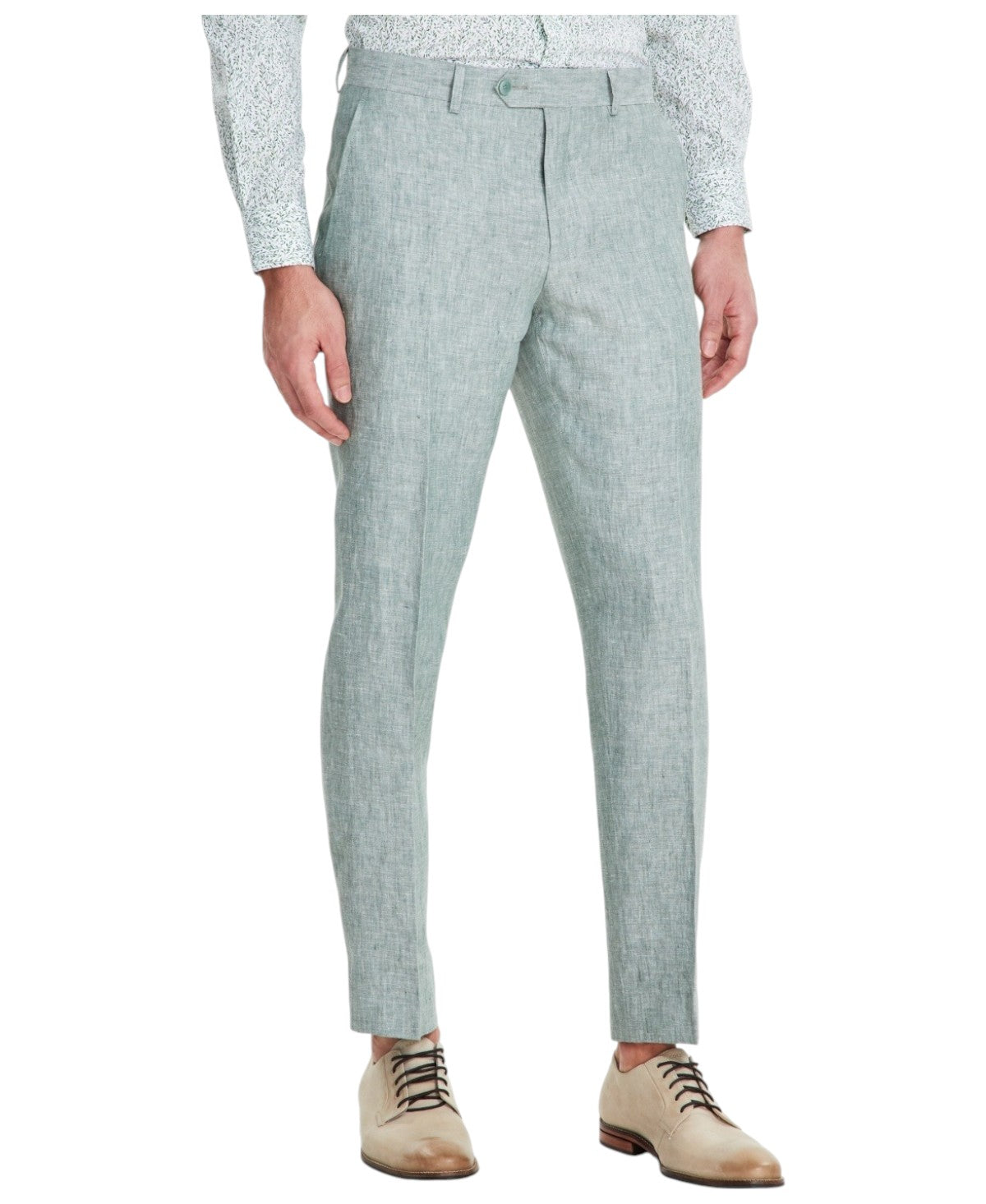 Bar Iii Mens Slim fit Dress Pants 32 / 30 Light Green Solid