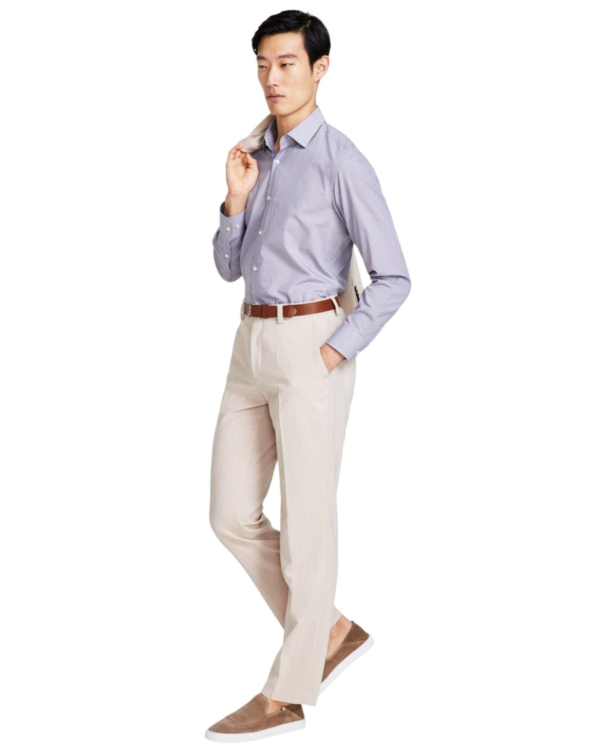 Hugo Boss Mens Modern fit Dress Pants 32 / 32 Beige Solid