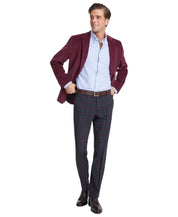 Tommy Hilfiger Mens Modern fit Dress Pants 33 / 32 Red Plaid Stretch