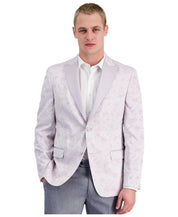 Alfani Mens Slim fit Suit Jacket Blazer 40 R Pink Floral Stretch