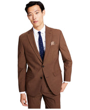 Bar Iii Mens Slim fit Sport Coat Blazer 36 R Brown Solid Wool