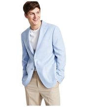Calvin Klein Mens Slim fit Sport Coat Blazer 40 L Light Blue Solid