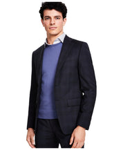 Calvin Klein Mens Slim fit Suit Jacket Blazer 36 R Navy Blue Solid Stretch