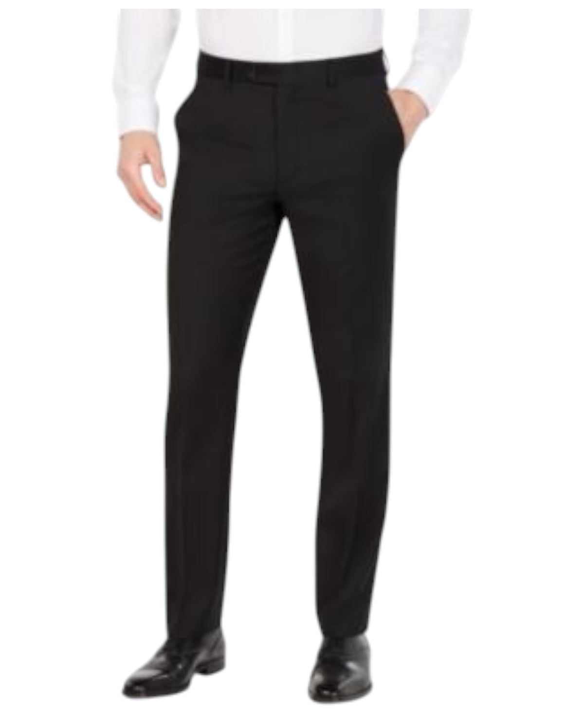 Lauren Ralph Lauren Mens Classic fit Dress Pants 34 / 32 Black Solid Stretch