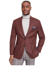 Tallia Mens Slim fit Sport Coat Blazer 44 R Red Solid