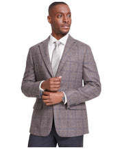 Tommy Hilfiger Mens Modern fit Sport Coat Blazer 36 R Light Brown Plaid