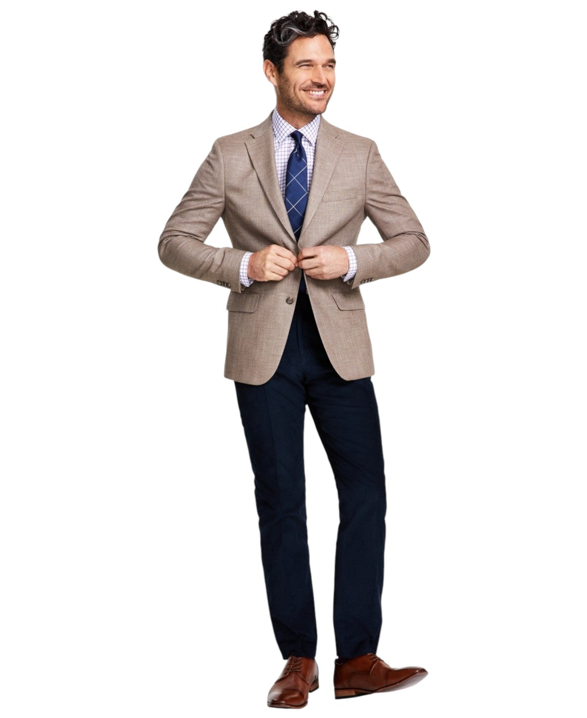 Tommy Hilfiger Mens Modern fit Sport Coat Blazer 44 R Beige Solid