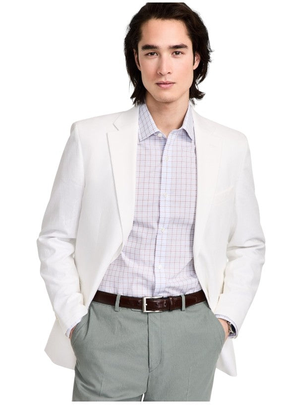 Tommy Hilfiger Mens Modern fit Sport Coat Blazer 44 R White Solid
