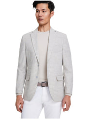 Tommy Hilfiger Mens Modern fit Sport Coat Blazer 44 S Brown Check Stretch