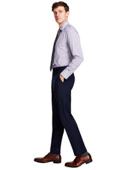 Tommy Hilfiger Mens Modern fit Dress Pants 40 / 30 Navy Blue Plaid Stretch Wool