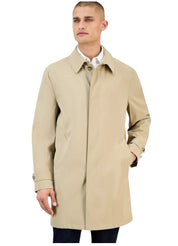 Michael Kors Mens Classic fit Raincoat Coat 44 R Beige Solid