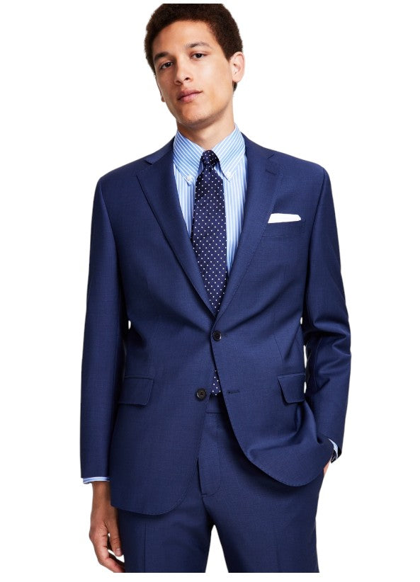 Brooks Brothers Mens Classic fit Wool Suit Jacket Blazer 40 R Blue Solid