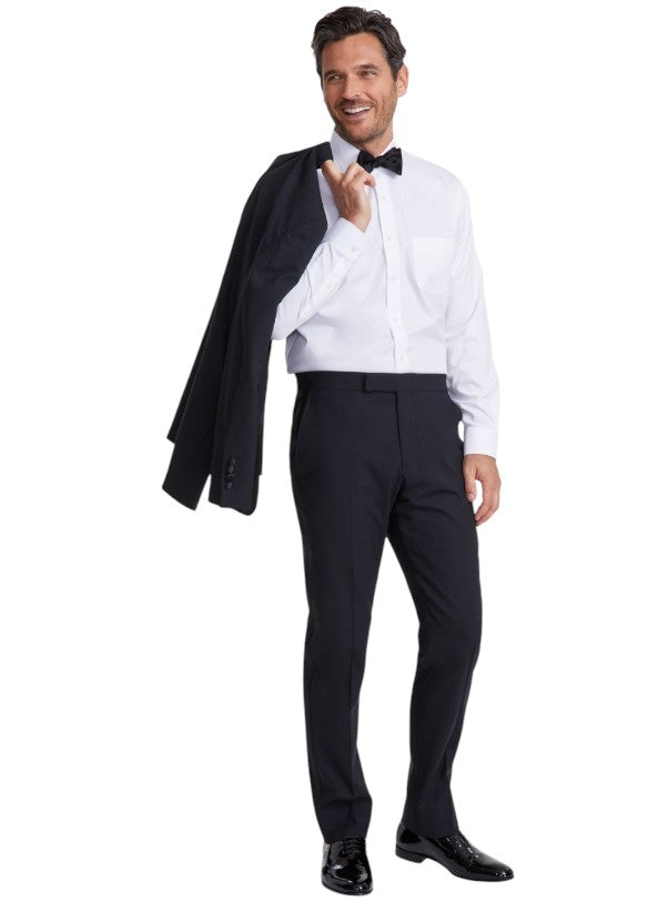 Brooks Brothers Mens Classic fit Tuxedo Jacket Blazer 38 R Black Solid Stretch