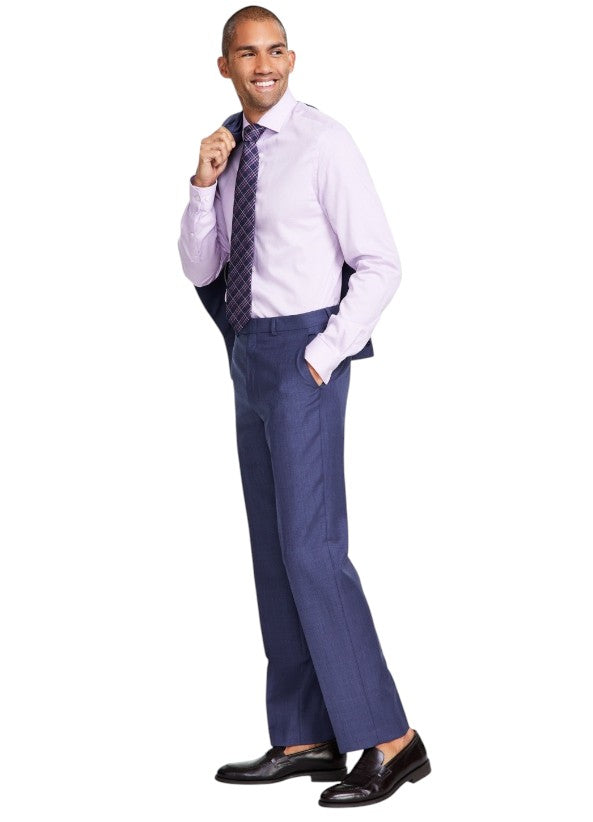 Michael Kors Mens Classic fit Dress Pants 40 / 32 Blue Solid Stretch