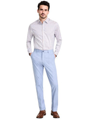 Michael Kors Mens Classic fit Dress Pants 32 / 32 Light Blue Solid Stretch