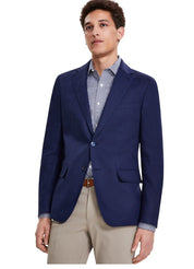 Tommy Hilfiger Mens Modern fit Sport Coat Blazer 38 R Navy Blue Solid Linen
