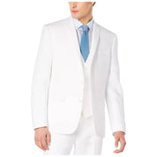Bar Iii Mens Slim fit Suit Jacket Blazer 40 S White Solid Linen