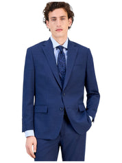 Tallia Mens Classic fit Suit Jacket Blazer 42 S Navy Blue Solid