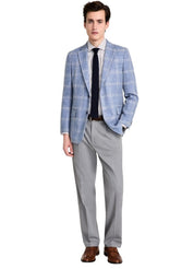 Tommy Hilfiger Mens Modern fit Sport Coat Blazer 48 R Light Blue Plaid