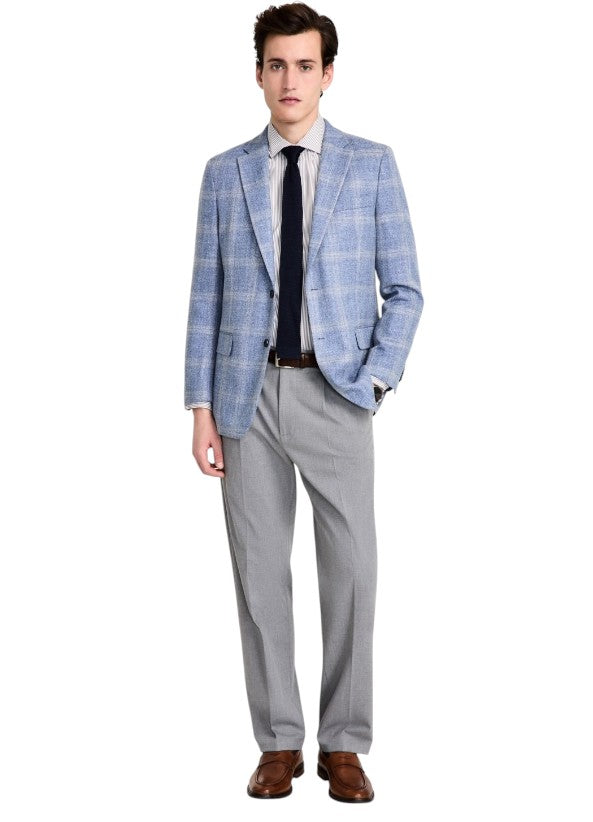 Tommy Hilfiger Mens Modern fit Sport Coat Blazer 48 R Light Blue Plaid