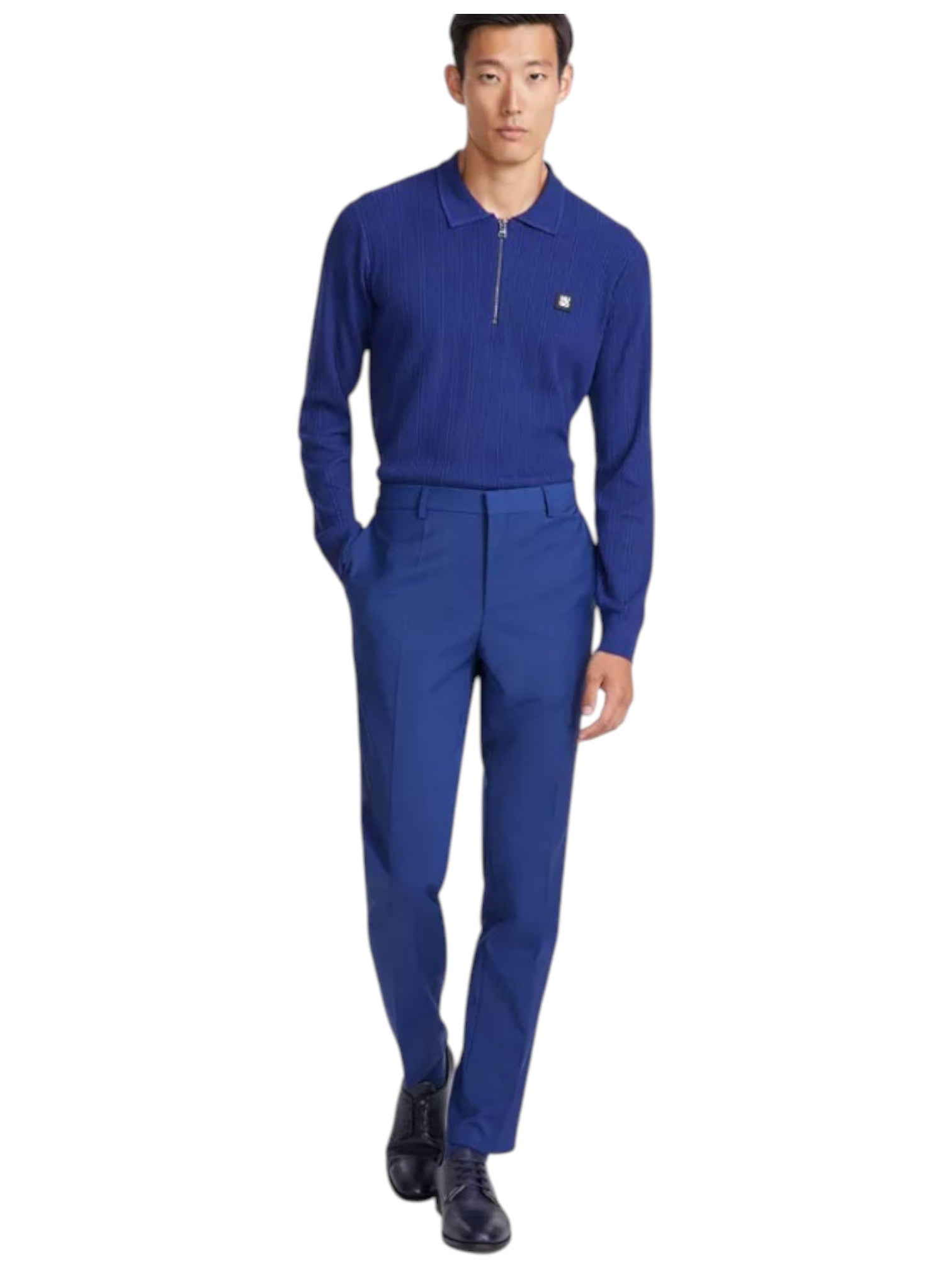 Hugo Boss Mens Slim fit Wool Dress Pants 40 / 32 Blue Solid