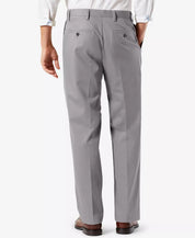 Dockers Mens Easy Stretch Pleated Khaki Pants Burma Grey 34 x 32