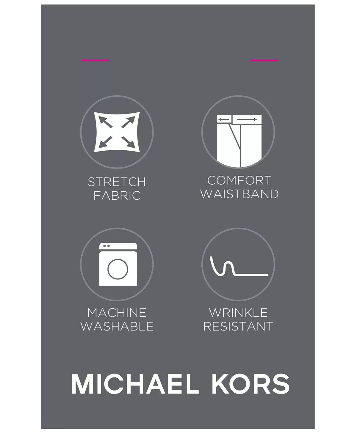 Michael Kors Mens Classic fit Dress Pants 50 / 30 Blue Solid Stretch
