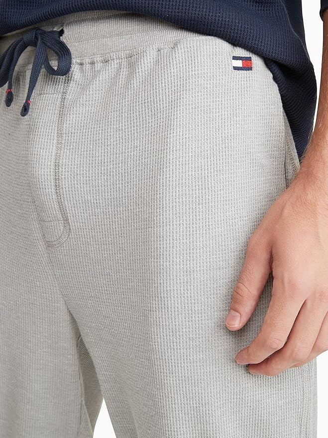 Tommy Hilfiger Men's Thermal Lounge Jogger Pants Grey XL