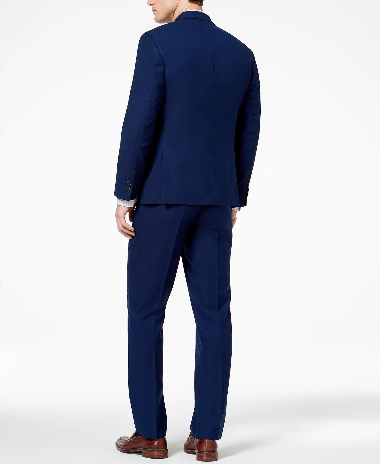 Kenneth Cole Reaction Mens Slim fit 2 Piece Suit 42 L / 35 Waist Blue