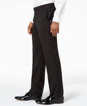 Kenneth Cole Mens Slim fit 2 Piece Tuxedo Suit 44 L Pants 37 / 32 Black Solid