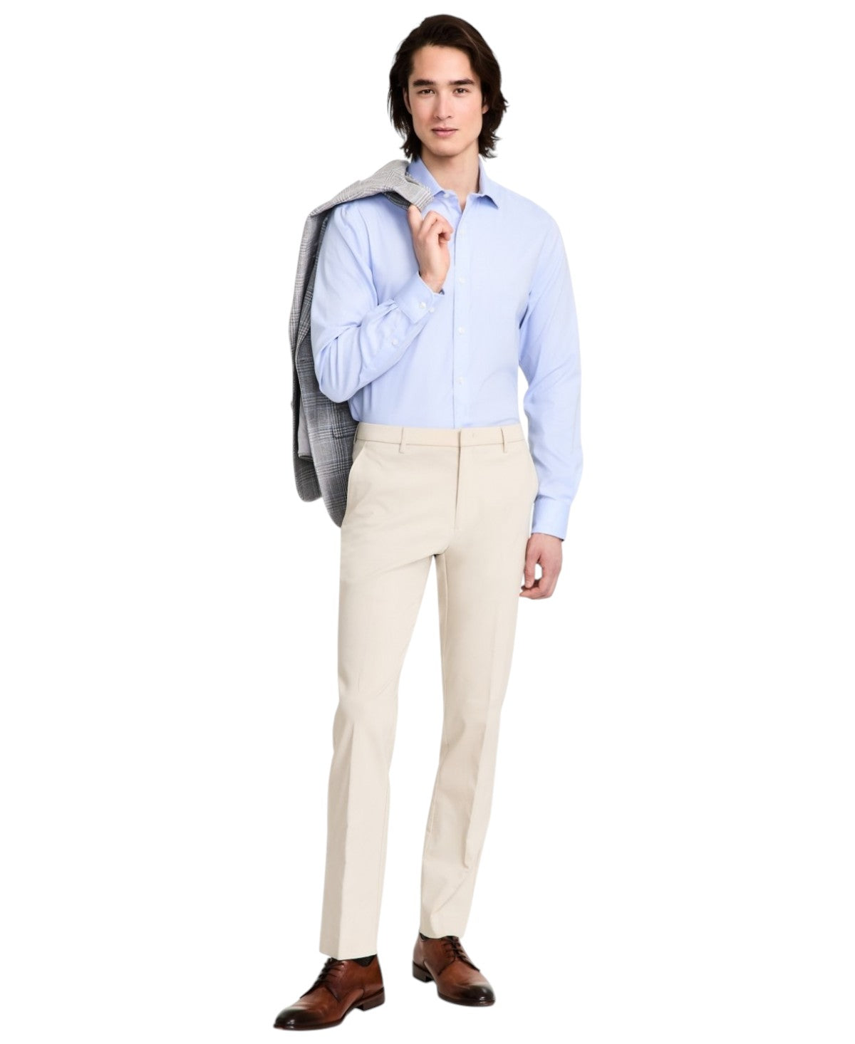 Tommy Hilfiger Mens Modern fit Dress Pants 44 / 30 Beige Solid